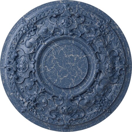 Ekena Millwork Jackson Ceiling Medallion (Fits Canopies up to 13 1/2"), 32 3/4"OD x 2 1/2"P, Americana Crackle CM32JAAMC